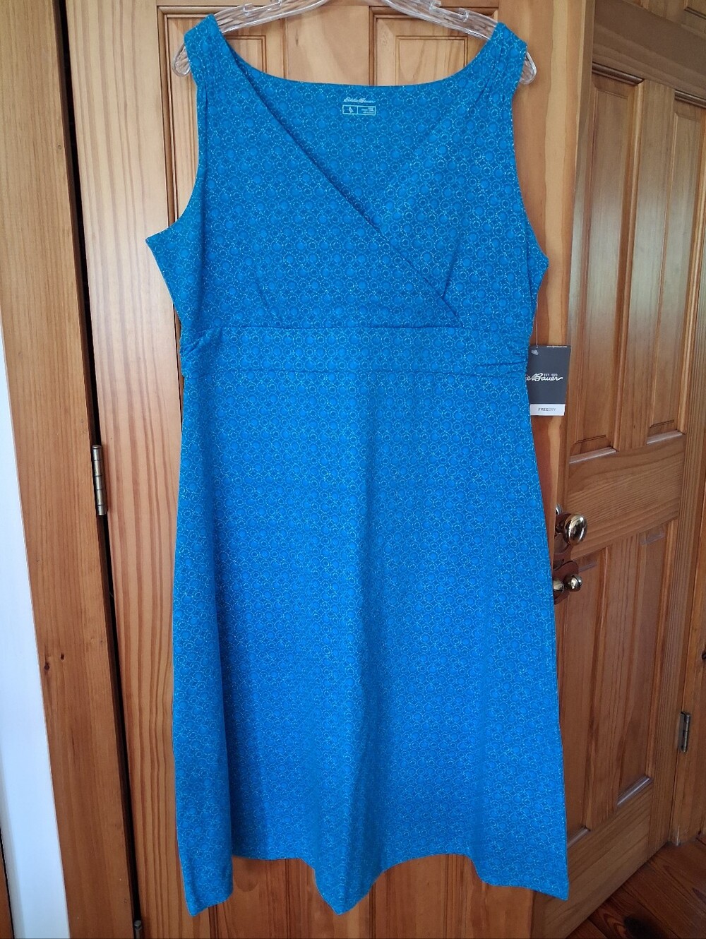 Eddie Bauer Travex Tank Dress Turquoise XL Tall NWT